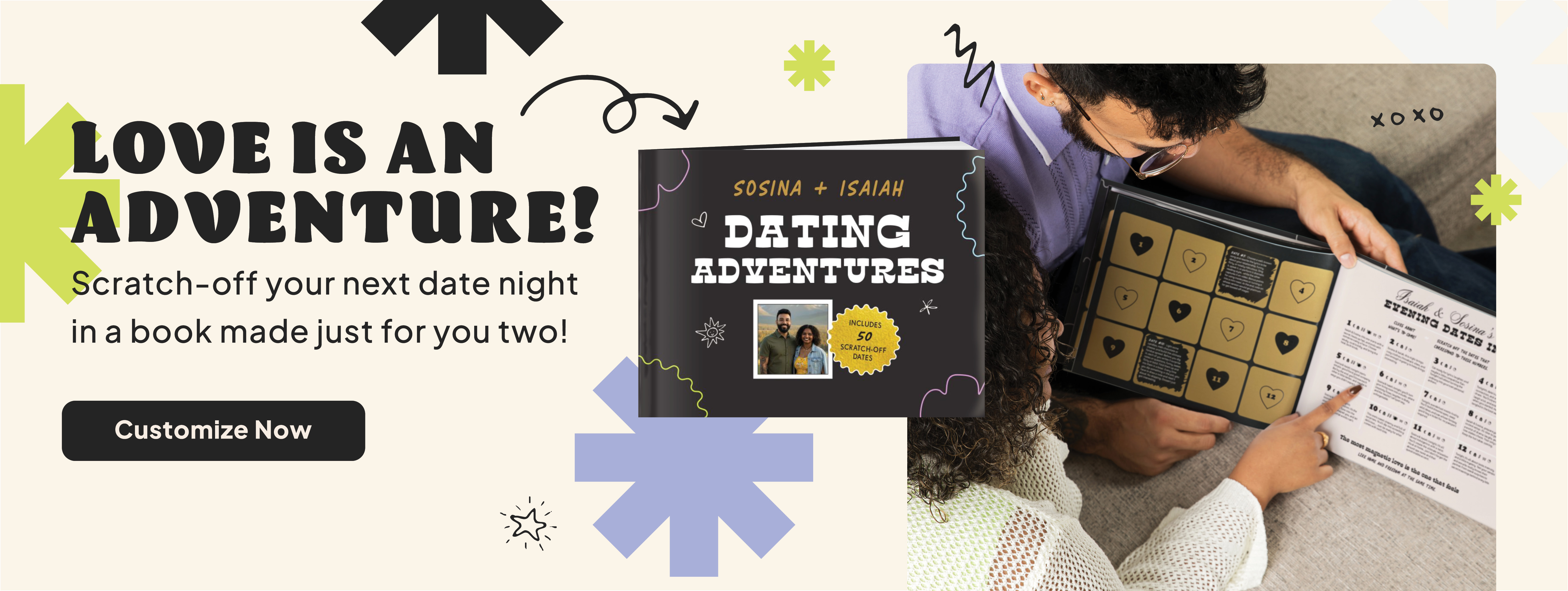 Our Dating AdventuresCustomized Scratch Off Book
