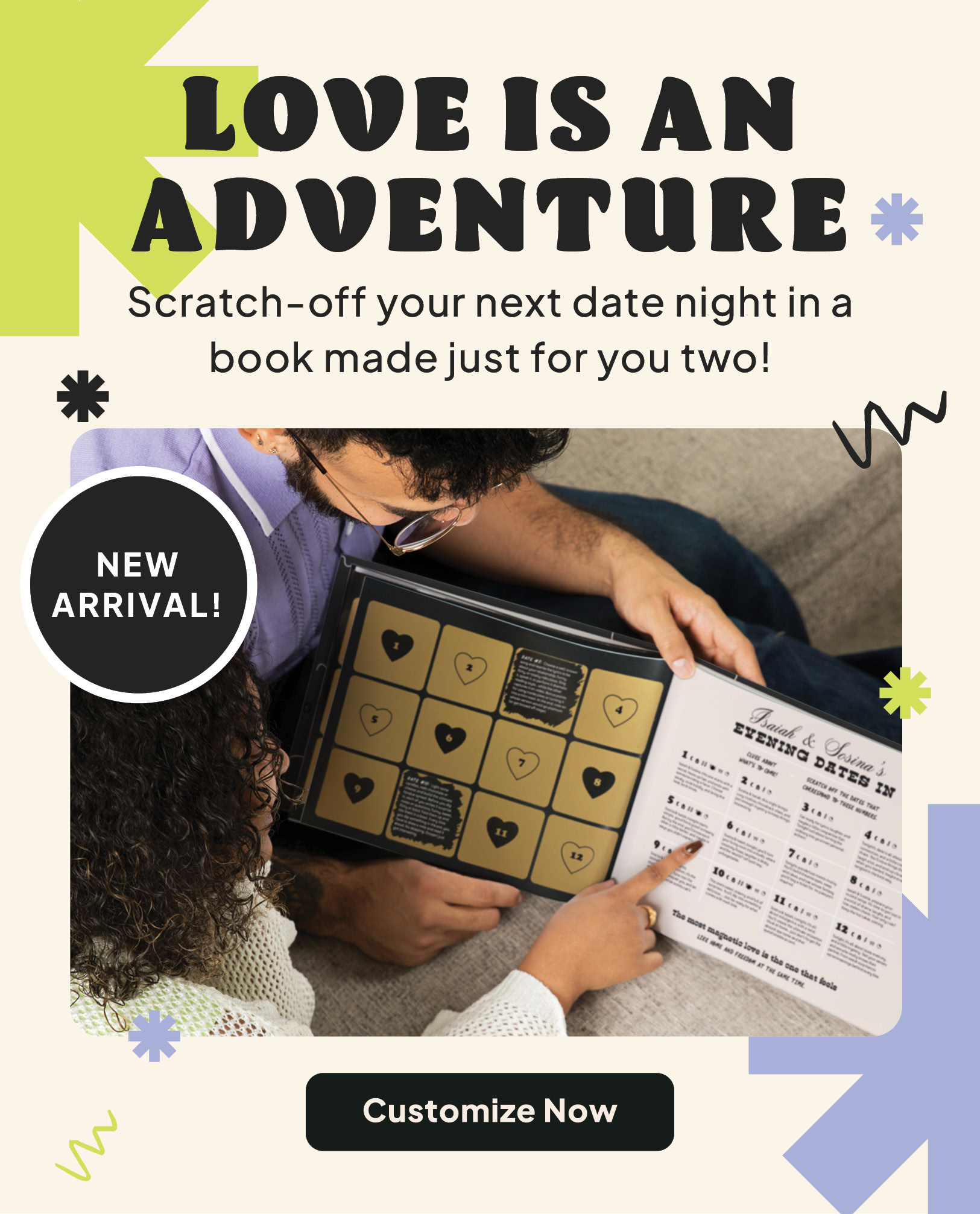 Our Dating AdventuresCustomized Scratch Off Book